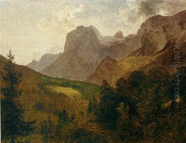 Ramsau (watzmanngebiet) Oil Painting by Friedrich Gauermann