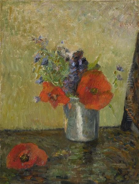 Fleurs D'ete Dans Un Gobelet Oil Painting by Paul Gauguin