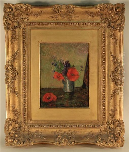 Fleurs Dete Dans Un Goblet Oil Painting by Paul Gauguin