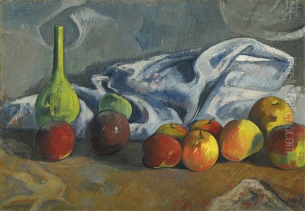 Nature Morte Aux Pommes Oil Painting by Paul Gauguin