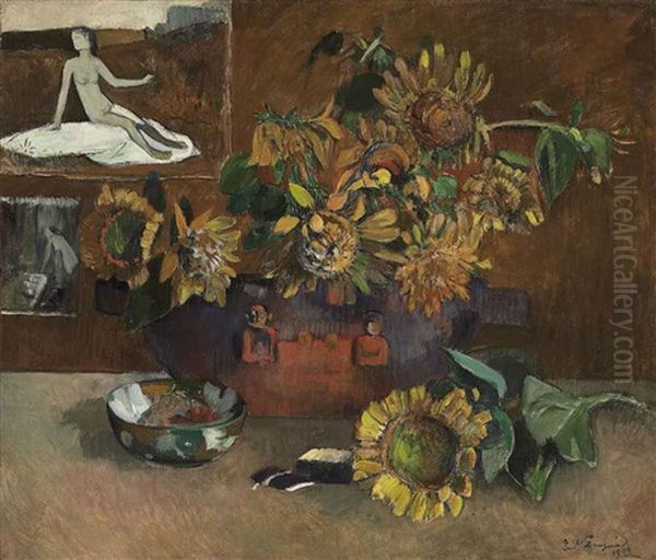 Nature Morte A L'esperance Oil Painting by Paul Gauguin