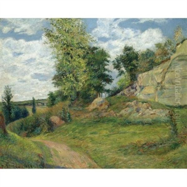 Les Carrieres Du Chou A Pontoise - I Oil Painting by Paul Gauguin