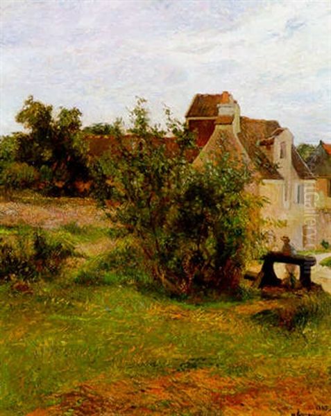 Osny, La Vanne Oil Painting by Paul Gauguin