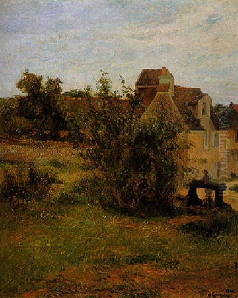 Osny, La Vanne Oil Painting by Paul Gauguin