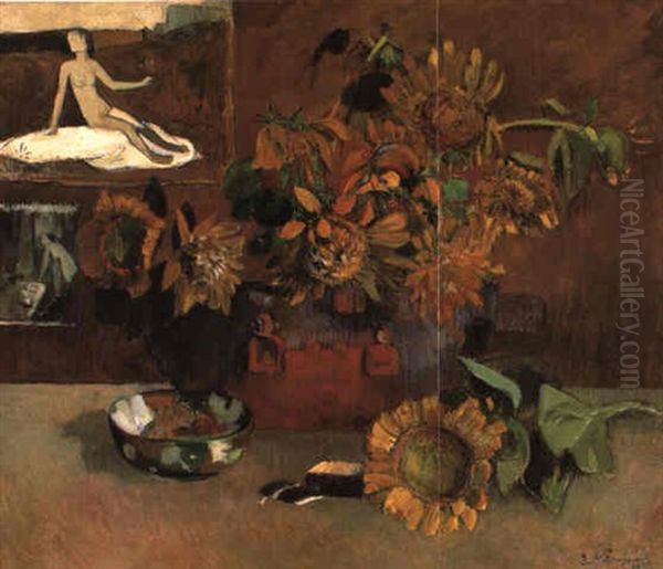 Nature Morte A 'l'esperance' Oil Painting by Paul Gauguin