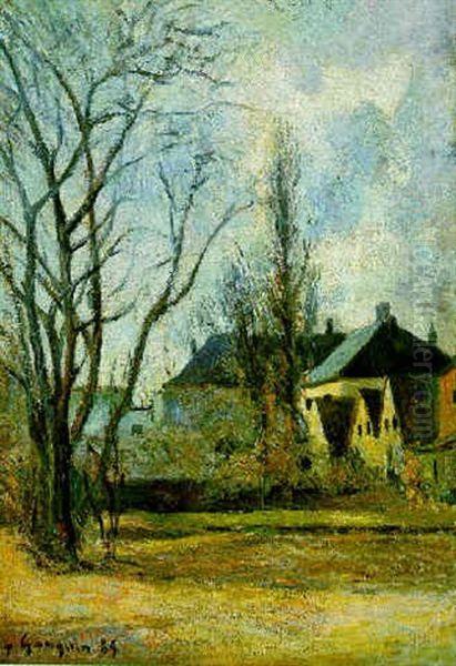 Paysage D'hiver A Copenhague Oil Painting by Paul Gauguin