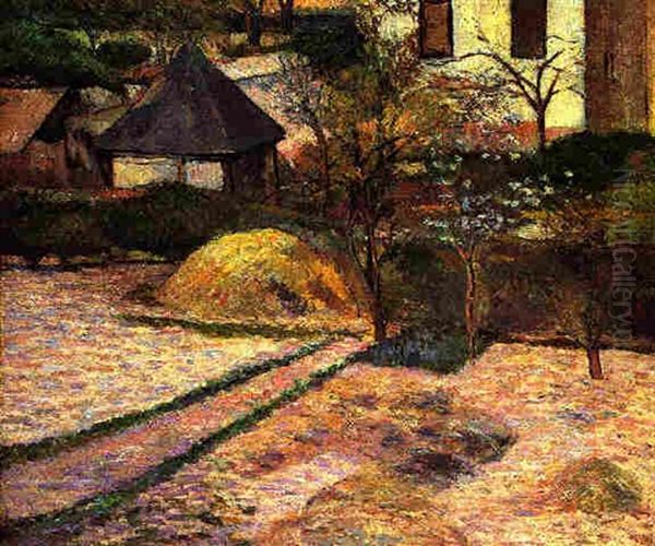 Paysage A Rouen Oil Painting by Paul Gauguin