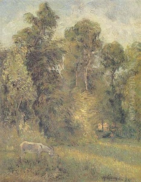 La Lisiere De La Foret (ii) Oil Painting by Paul Gauguin