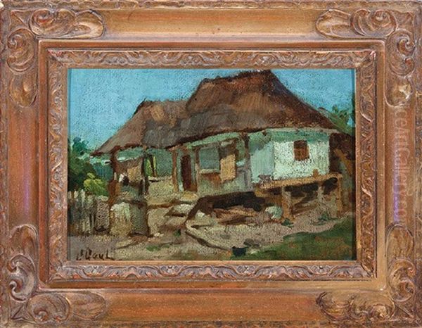 French Creole Cottage Oil Painting by Gilbert Gaul