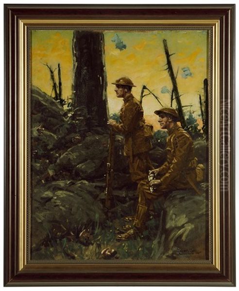 Doughboys Oil Painting by Gilbert Gaul