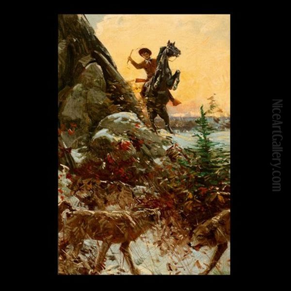 Unexpected Encounter Oil Painting by Gilbert Gaul