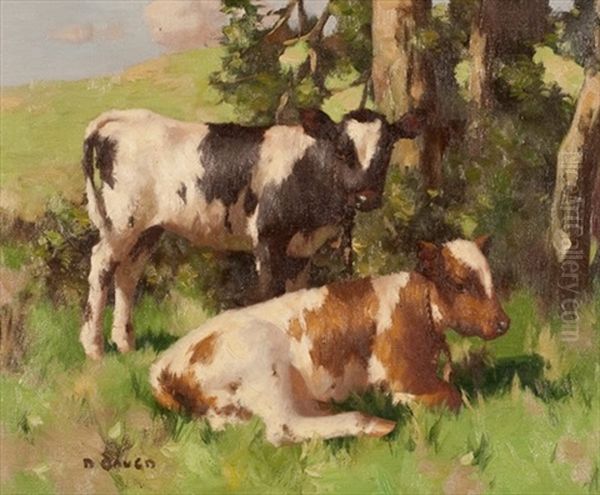 Ayrshires Oil Painting by David Gauld