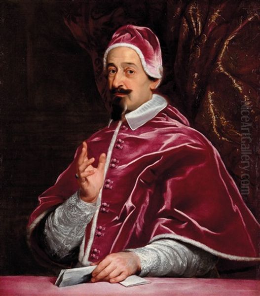 Ritratto Di Papa Alessandro Vii Oil Painting by Giovanni Battista Gaulli