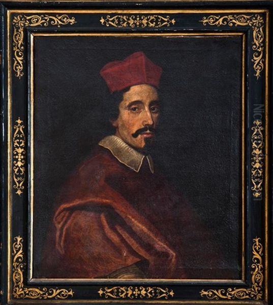 Portrait D'un Cardinal Oil Painting by Giovanni Battista Gaulli