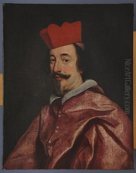 Portrait Of Cardinal Alfonso Litta Oil Painting by Giovanni Battista Gaulli