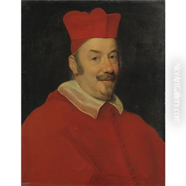 Ritratto Del Cardinale Pietro Ottoboni, Futuro Papa Alessandro Viii Oil Painting by Giovanni Battista Gaulli