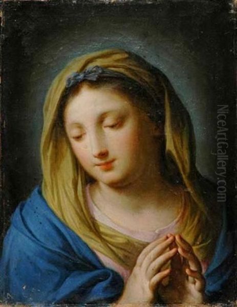 Virgin Annunciate Oil Painting by Giovanni Battista Gaulli