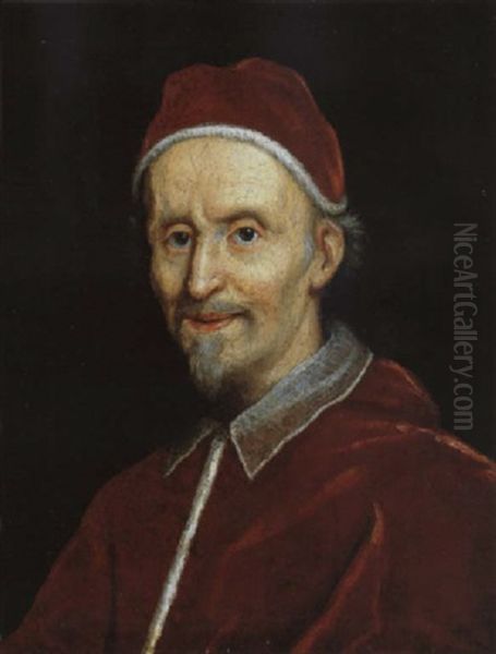 Bildnis Papst Clemens Ix Oil Painting by Giovanni Battista Gaulli