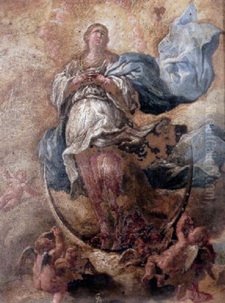 The Immaculate Conception Oil Painting by Giovanni Battista Gaulli