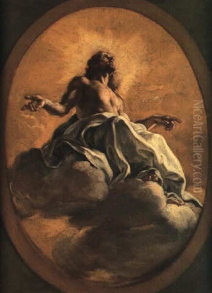 L'apotheose Du Christ Oil Painting by Giovanni Battista Gaulli