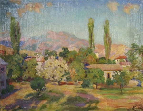 Sommerliche Krimlandschaft Oil Painting by Alexander Fedorovich Gaush