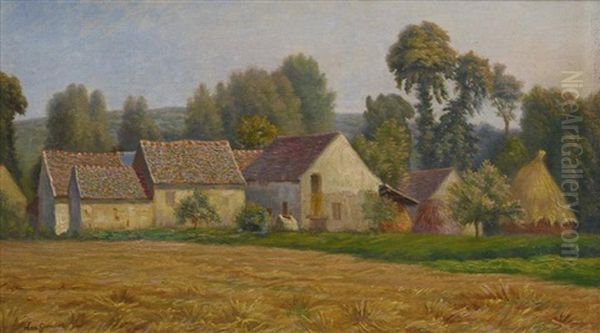 Village De Gouvernes Oil Painting by Leo Gausson