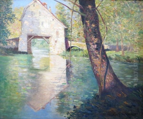 Le Vieux Moulin Oil Painting by Leo Gausson