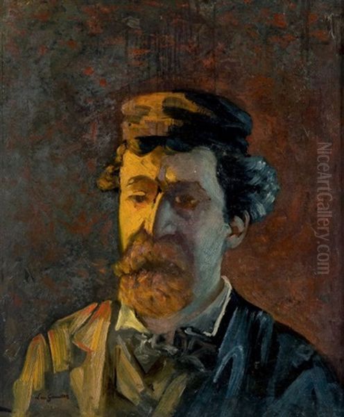 Autoportrait Oil Painting by Leo Gausson