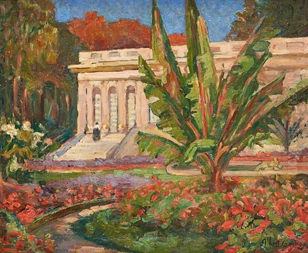 Jardin Tropical Oil Painting by Albert Clement Valery Gautier