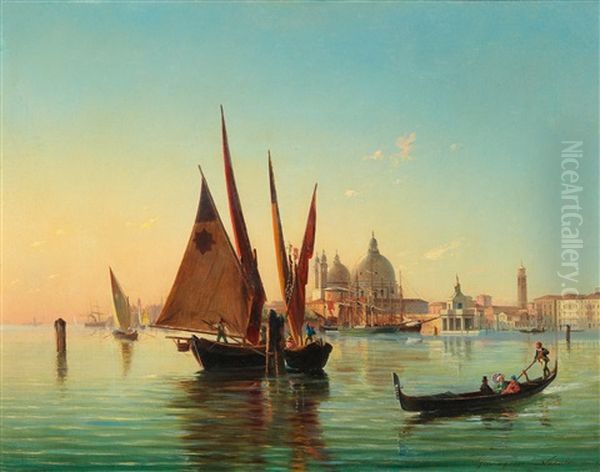 Venice Oil Painting by Natale Gavagnin