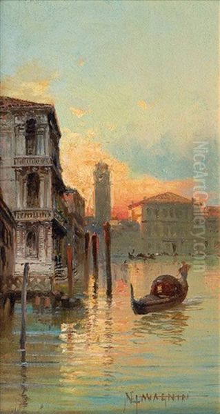 Venedig Oil Painting by Natale Gavagnin