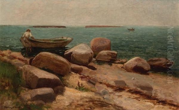 Boy With Boat, Long Island by Edward B. Gay