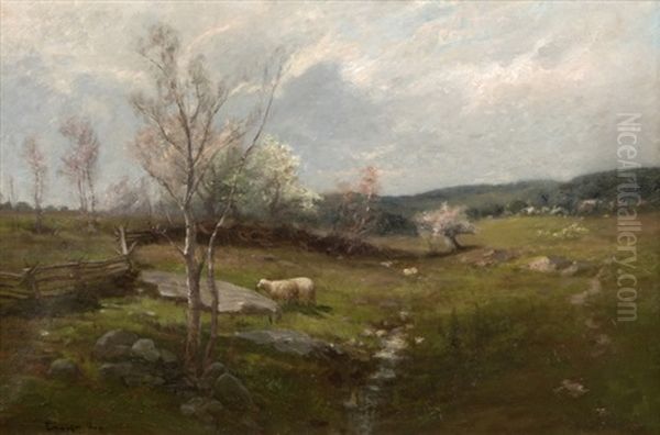 Spring Time Oil Painting by Edward B. Gay