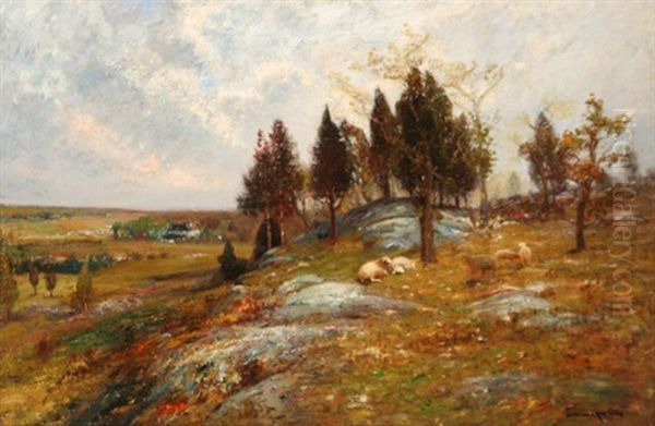 Hilltop, Eastchester, Ny Oil Painting by Edward B. Gay