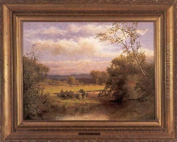 Meadow Near Troy Oil Painting by Edward B. Gay