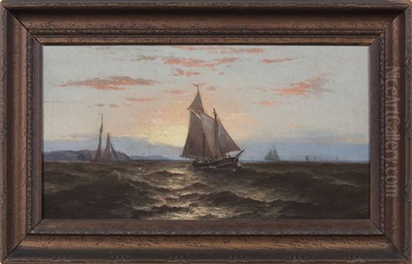 Marine Scene Oil Painting by George Howell Gay