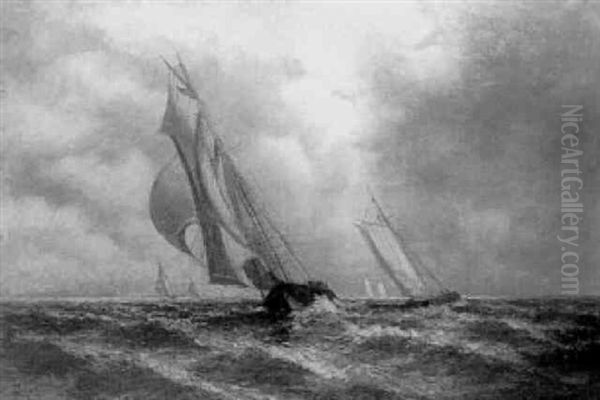 Sailboats Racing by George Howell Gay