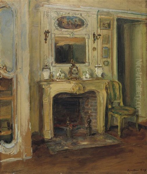 Interior Scene Oil Painting by Walter Gay