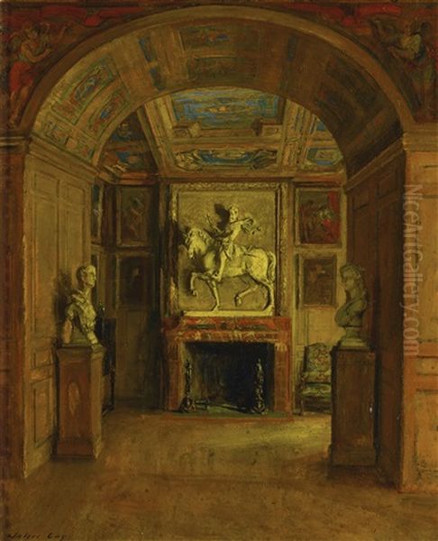 Salle Henri Iv, Palais De Fontainebleau Oil Painting by Walter Gay