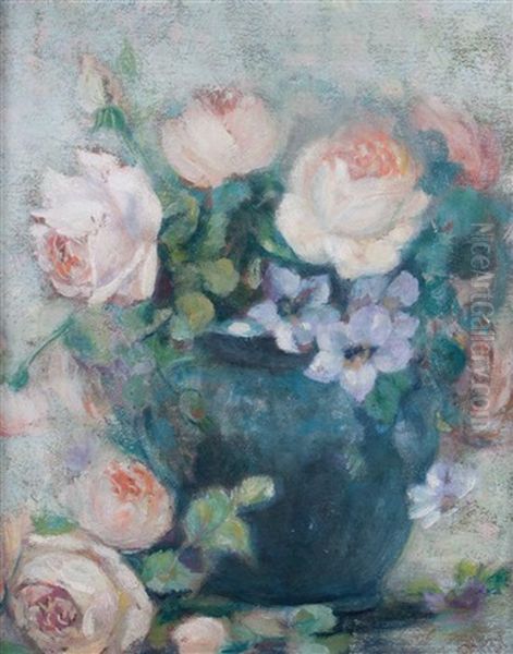 Still-life Of Flowers Oil Painting by Walter Gay