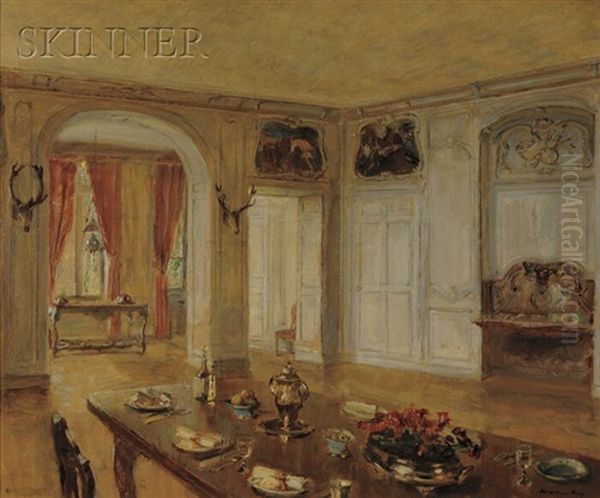 The Dining Room Oil Painting by Walter Gay