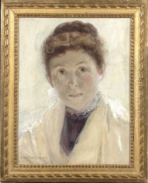 Portrait De Femme Oil Painting by Walter Gay