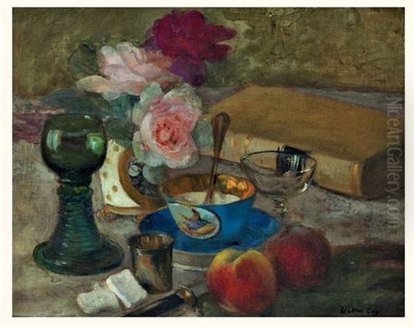 Nature Morte Au Livre by Walter Gay