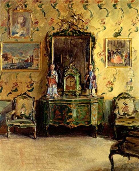 The Chinoiserie Room, Correr Museum, Venice Oil Painting by Walter Gay