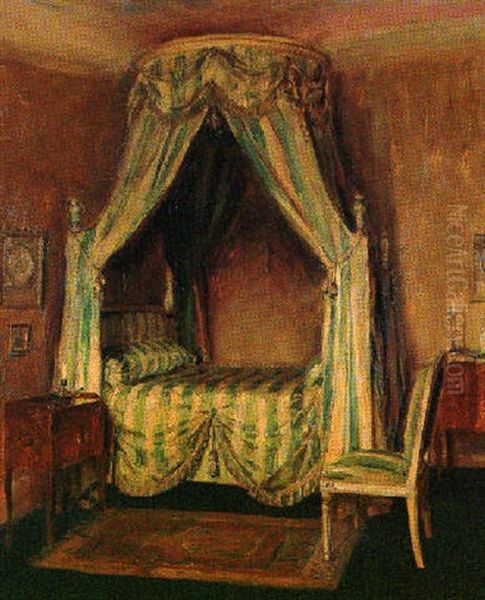 The Green Bed Oil Painting by Walter Gay