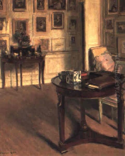 Parlor Scene Oil Painting by Walter Gay