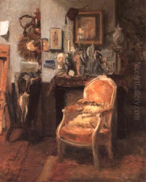 The Artist's Studio Oil Painting by Walter Gay