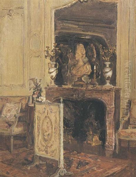 Interior, Chateau Du Breau Oil Painting by Walter Gay