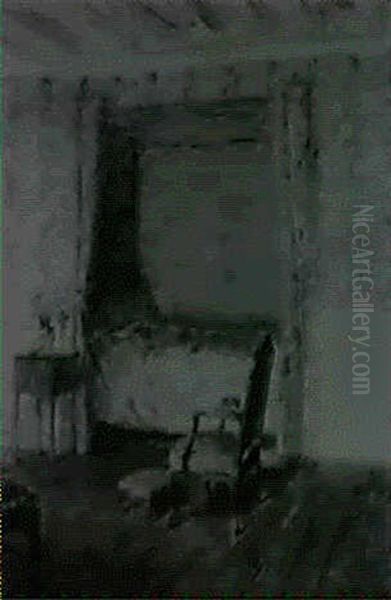 The Bedroom  Man And Machine Oil Painting by Walter Gay