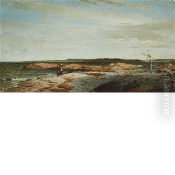 Cohasset Salt Works Oil Painting by Winckworth Allan Gay